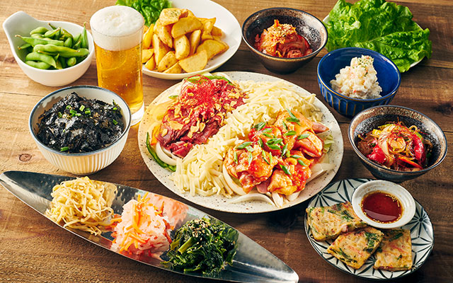 チーズダッカルビ&プルコギコース