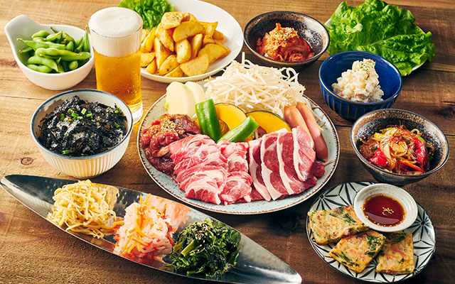 ジンギスカン2種⾷べ⽐べコース